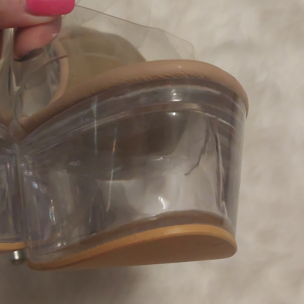 Fashion Nova Clear Stiletto Heels - Picture 5 of 15
